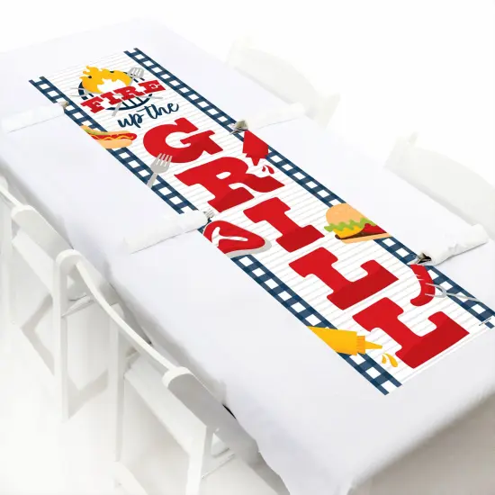 Big Dot of Happiness Fire Up the Grill - Summer BBQ Picnic Party Front Door Decoration - Vertical Banner {6}