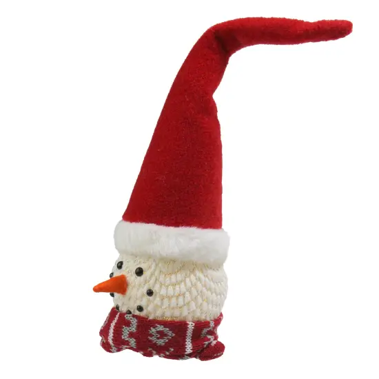 Northlight LED Lighted Santa Snowman Head Christmas Decoration - 14" White {3}