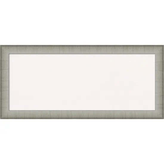 Elegant Brushed Narrow Framed Corkboard, White Cork Pewter {1}