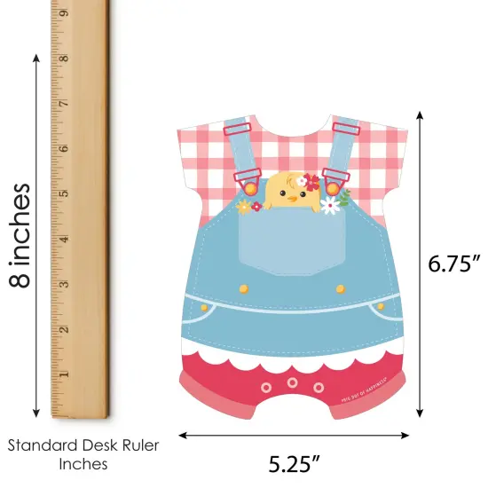 Big Dot of Happiness Girl Farm Animals - Picture Bingo Cards and Markers - Pink Barnyard Baby Shower Shaped Bingo Game - Set of 18 {6}