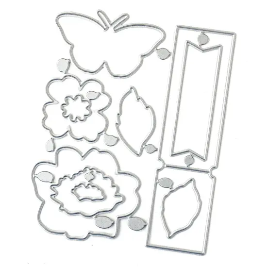 American Crafts Dreamer Metal Die Set-10 Pieces {4}