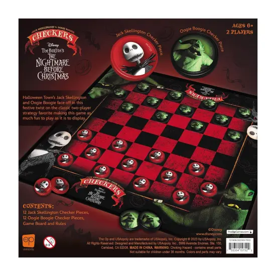 Disney Nightmare Before Christmas Checkers Game {7}