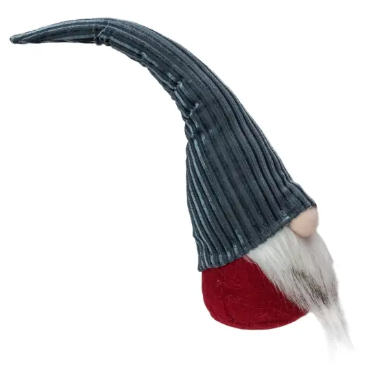 Northlight Christmas Gnome with Textured Lined Hat - 13.5" Gray {4}