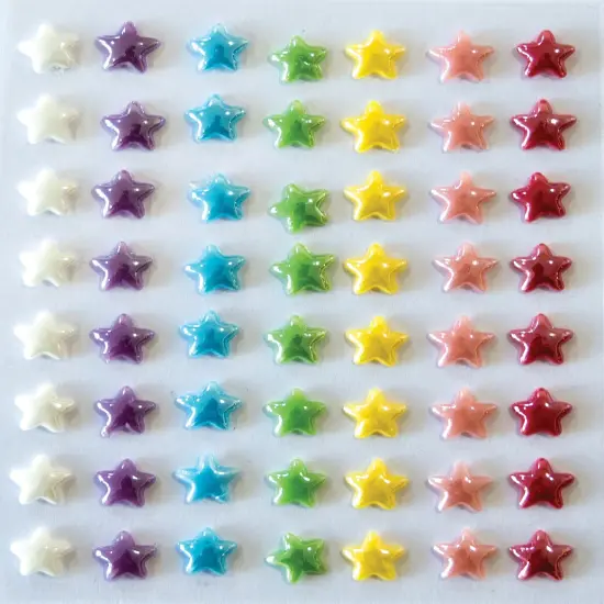 Craft Consortium Adhesive Enamel Dots 56/Pkg-Fairy Wishes; Stars {5}