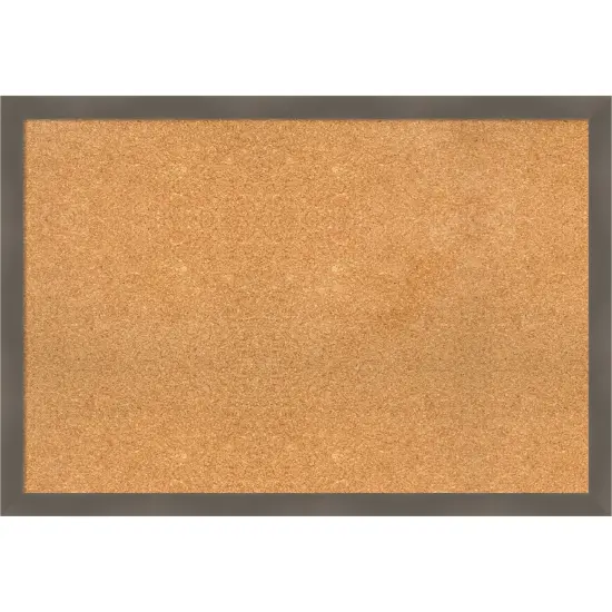 Edwin Wood Framed Corkboard, Natural Cork Edwin Clay Grey {1}