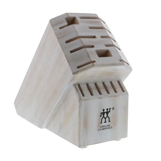 ZWILLING Pro 16-slot Knife Block - Rustic White {1}