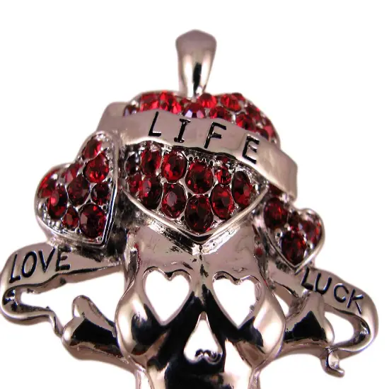 Tattoo Style Skull & Crossbones Necklace & Earring Set {3}