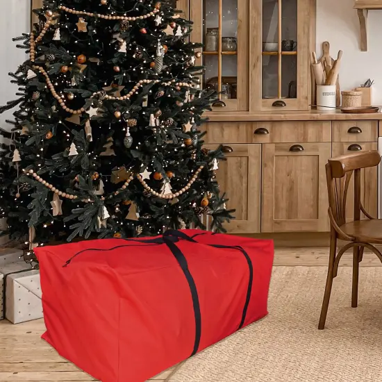Simple Living Large Red Christmas Holiday Storage Bag {4}