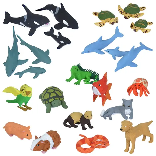 Wild Republic Nature Tube Pets and Aquatic Animals Set {1}