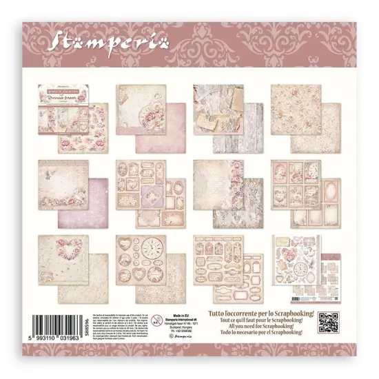 Stamperia Double-Sided Paper Pad 8"X8" 10/Pkg-Romance Forever, 10 Designs/1 Each {2}
