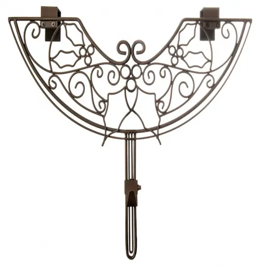 Tree Keeper 24" Brown Holly Berry Adjustable Christmas Wreath Hanger {1}