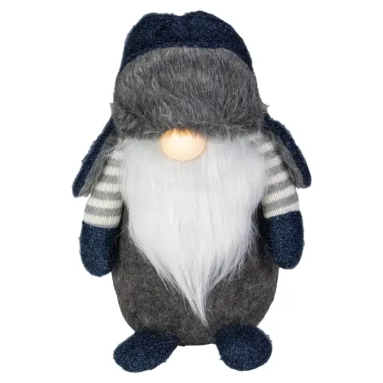 Northlight LED Lighted Standing Gnome Christmas Figure - 12.5" - Blue and Gray {1}