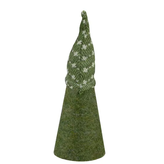 Northlight Cone Gnome Christmas Figure - 9" - Green and White {4}