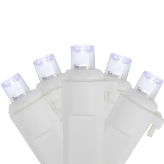 Northlight LED Wide Angle Christmas Lights - Pure White - 16.25' White Wire - 50ct {3}