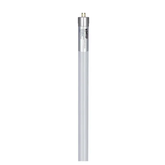 Satco 12w T5 24 inch LED Tube 5000K 120-277v Ballast Bypass Natural Light {1}