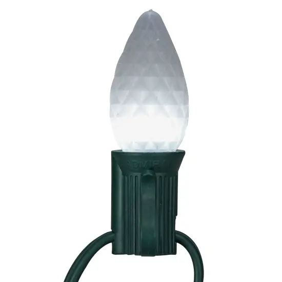 Northlight LED Faceted C7 Christmas Replacement Bulbs - Pure White - Pack of 25 {1}