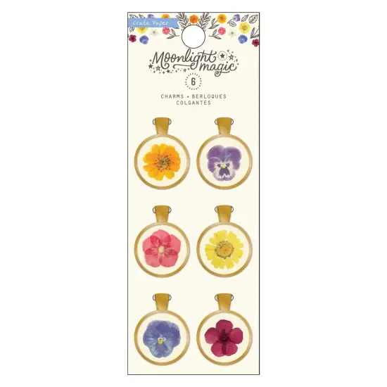 Crate Paper Moonlight Magic Gold Charms-6/Pkg {1}