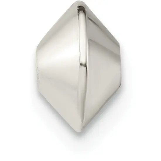 Sterling Silver Saucer Beads 5.3 x 7mm - Pack of 6 {1}