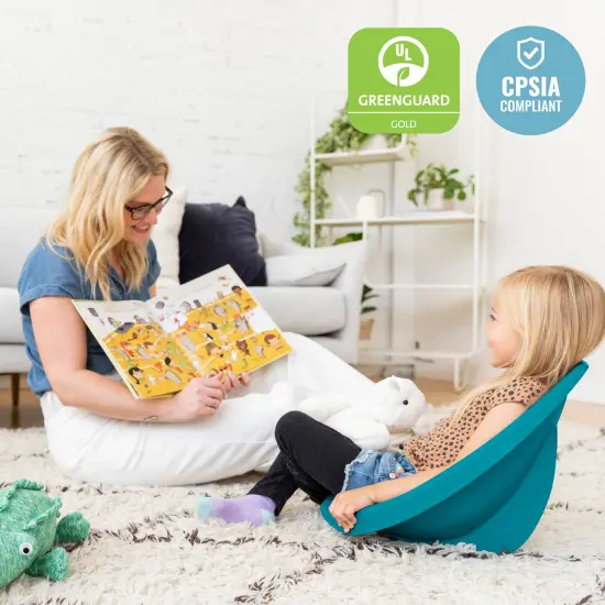 Leaf Floor Seat, Rocker Chair, 6-Piece Turquoise {5}