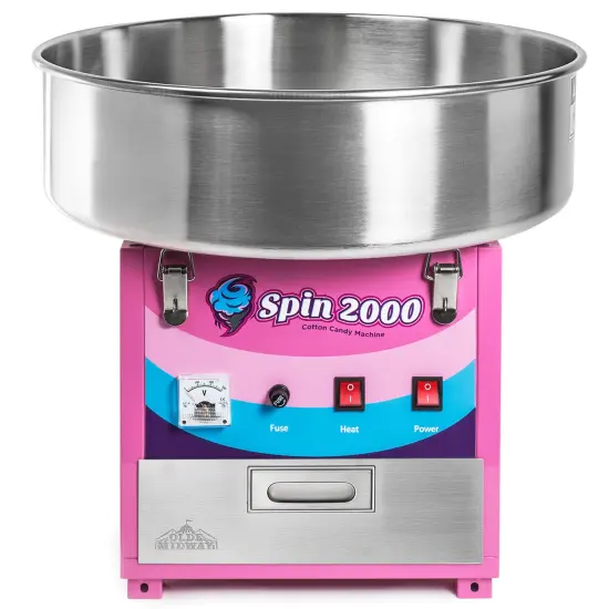 Olde Midway Cotton Candy Machine and SPIN 2000 Electric Candy Floss Maker - SPIN 2000, Commercial-Grade {2}