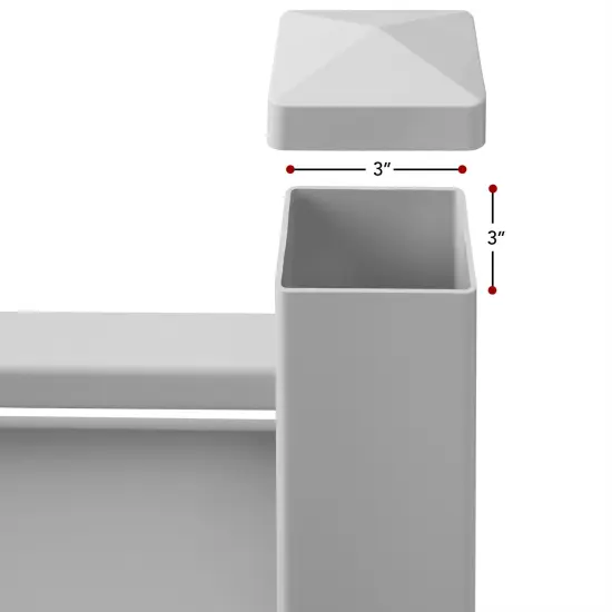 Casafield Privacy Screen - Outdoor Vinyl&nbsp;Fence Panel Enclosure for AC / Trash Bins / Pool Equipment {6}