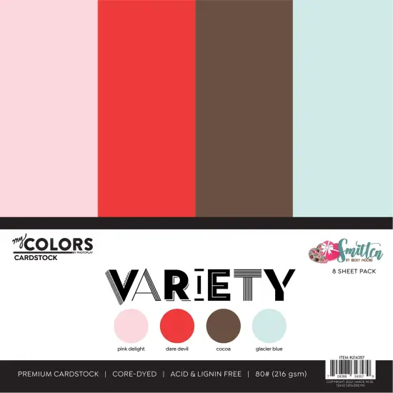 PhotoPlay Cardstock Variety Pack 8/Pkg-Smitten {1}