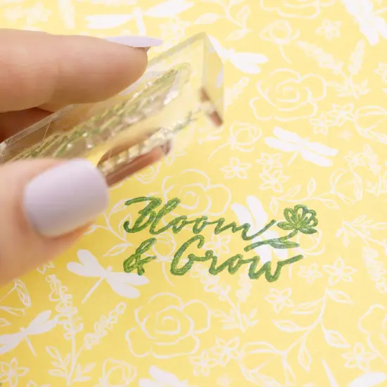 K&Company Antique Garden Acrylic Stamps 17/Pkg {4}