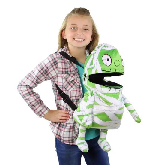 Northlight Musical Mummy Halloween Trick or Treat Goodie Bag Costume Accessory - 20" Green {4}