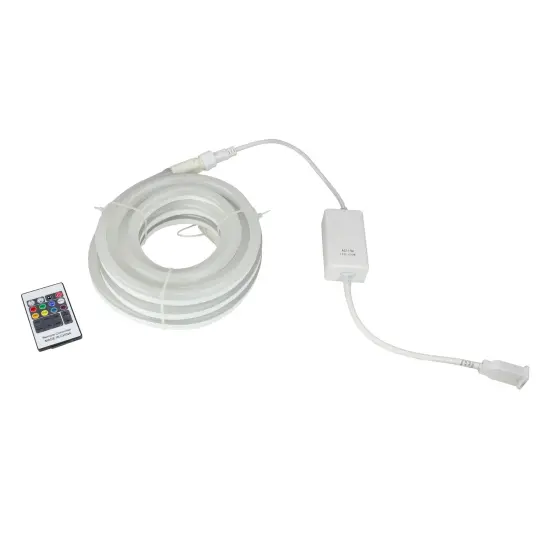 Northlight LED Commercial Grade Christmas Rope Lights with Control Pad - Multicolor - 18' Clear Wire {3}