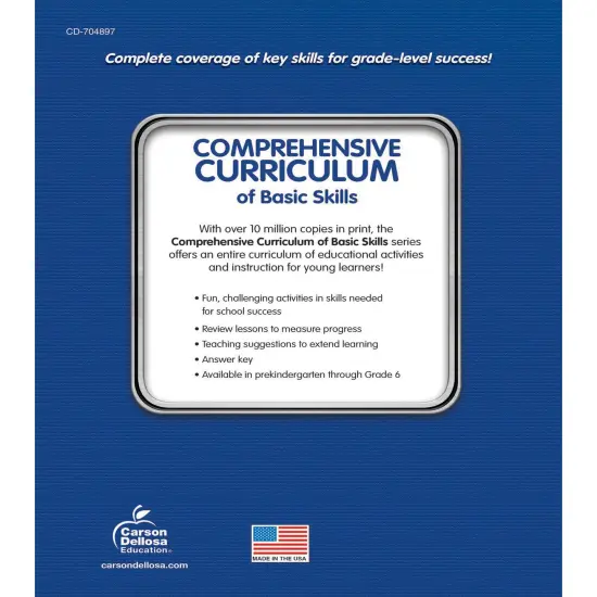 Carson Dellosa Comprehensive Curriculum of Basic Skills 4th Grade Workbook, Reading Comprehension, Language Arts, Spelling, Grammar, Math, and Writing Practice, Classroom or Homeschool Curriculum {2}