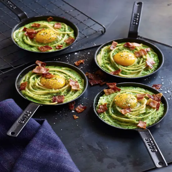 Staub Cast Iron 4.75-inch Mini Frying Pan - Matte Black {3}