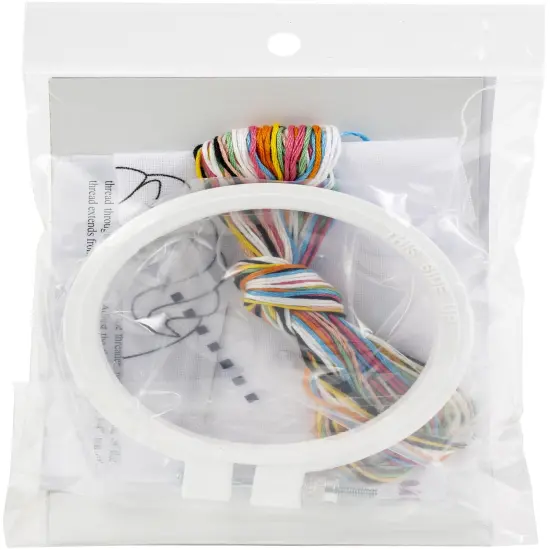 Design Works Punch Needle Kit 3.5" Round-Unicorn {2}