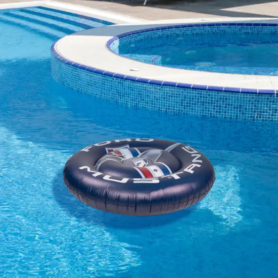 Northlight Inflatable Ford Mustang Round Pool Float - 46" Blue {3}