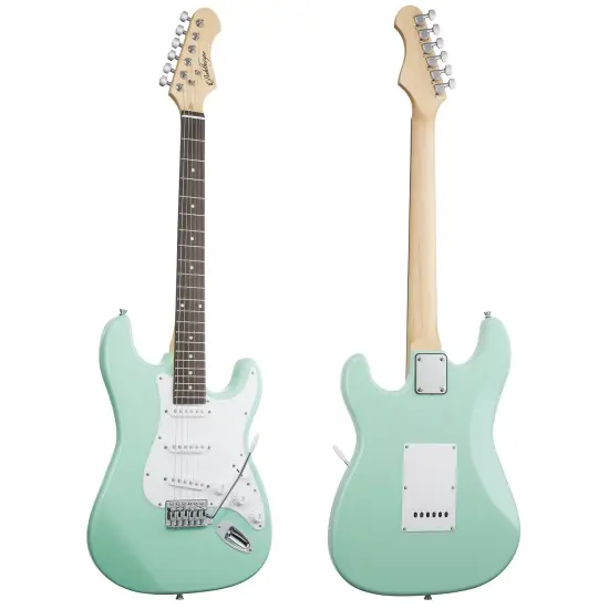 Ashthorpe 39-Inch Electric Guitar, Full-Size Guitar Kit with Padded Gig Bag, Tremolo Bar, Strap, Strings, Cable, Cloth, Picks {4}