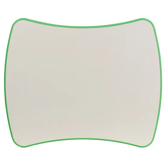 Emma and Oliver 21.875"W x 26.625"L Rectangular Plastic Height Adjustable Activity Table Green {3}