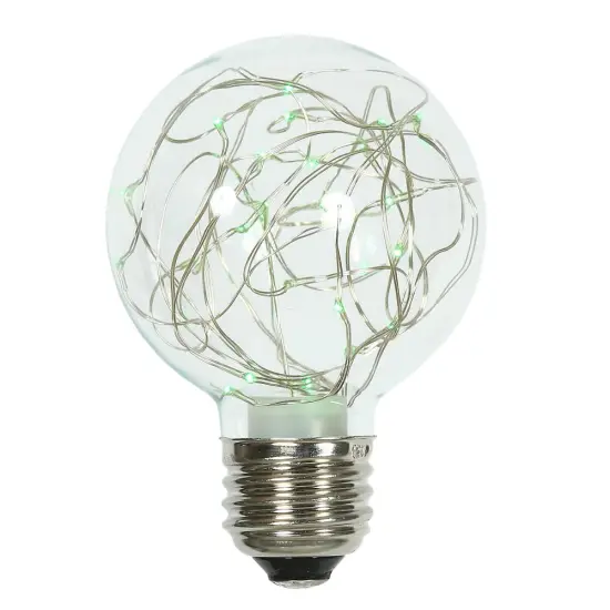 Vickerman 25 Light Green Twinkle G95 Fairy Light Bulb E26 {1}