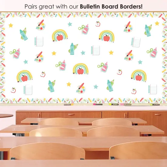 Big Dot of Happiness Cute and Colorful School - DIY Classroom Decorations - Bulletin Board Cut-Outs - Set of 40 {6}