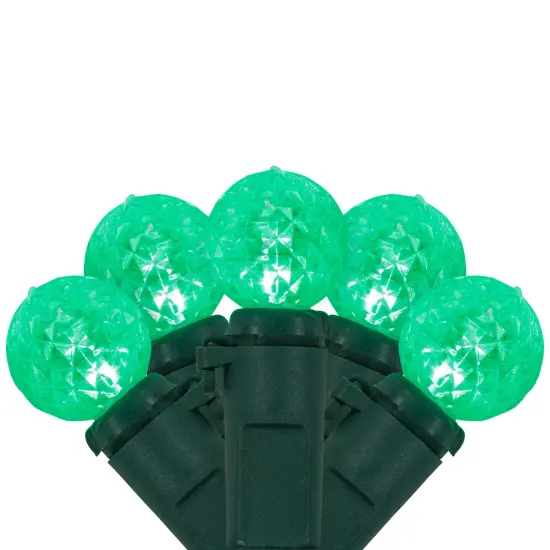 Northlight LED G12 Berry Christmas Lights - Green - 16' Green Wire - 50 ct {1}