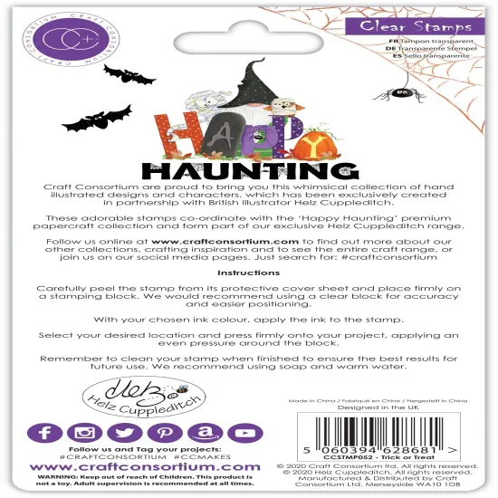 Craft Consortium A5 Clear Stamps-Trick Or Treat {2}