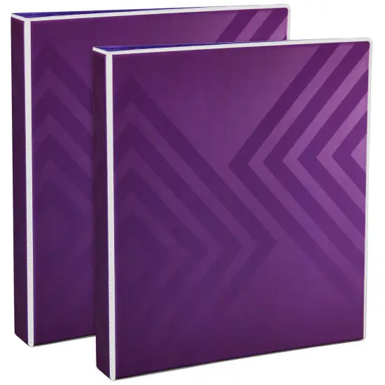 Avery Dual Effect Heavy-Duty 3 Ring Binder, 1 Inch Slant Rings, 2 Plum Purple Binders (46028) {1}