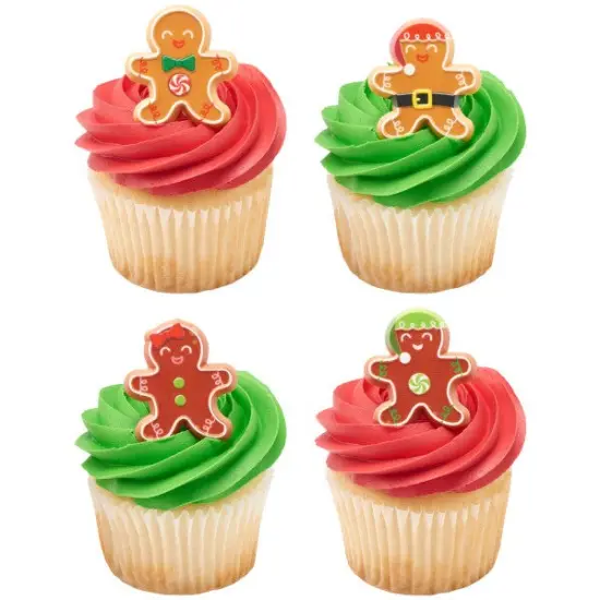 Gingerbread Friends Cupcake Rings, 12ct {6}