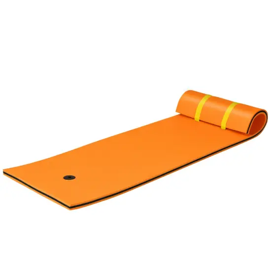 3-layer Tear-resistant Relaxing Foam Floating Pad Orange {4}