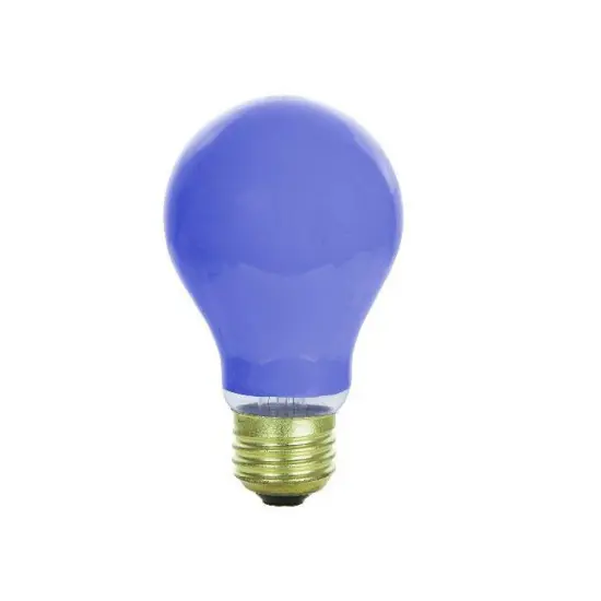 2Pk - Sunlite 25w A19 120v E26 Medium Base Ceramic Blue Colored Light Bulb {2}