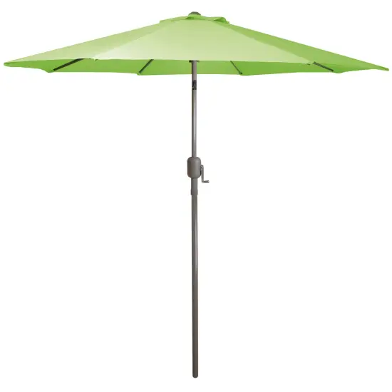 Northlight 9ft Outdoor Patio Market Umbrella with Hand Crank and Tilt, Lime Green {1}