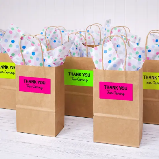 Avery Neon Shipping Labels with Sure Feed for Laser Printers, 2"x4", Assorted Colors, 150 Labels (5978) {5}