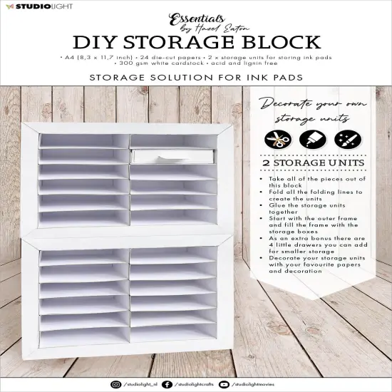 Studio Light HEN DIY Storage Block-Nr. 57, Ink Units {1}