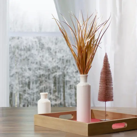 Northlight Glittered Artificial Grass Christmas Spray - 19" - Gold {3}