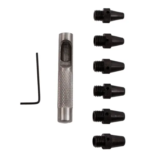 Realeather(R) Crafts Maxi Punch Set-4.8mm, 5.2mm, 5.6mm, 6.4mm, 6.8mm & 8mm {2}