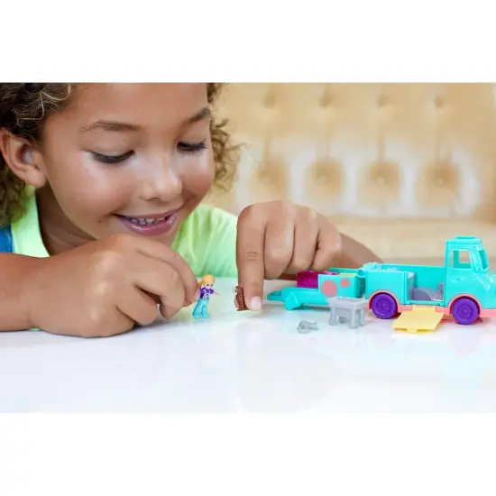 Polly Pocket Pollyville Pet Groomer Vehicle Playset {6}