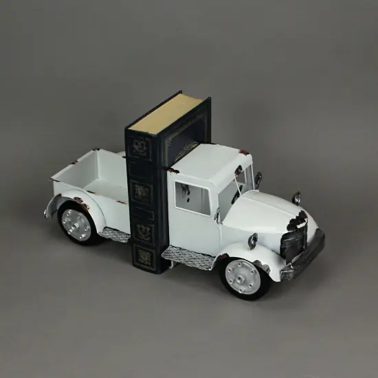 Vintage Pickup Truck Weathered Finish Metal Bookends {4}